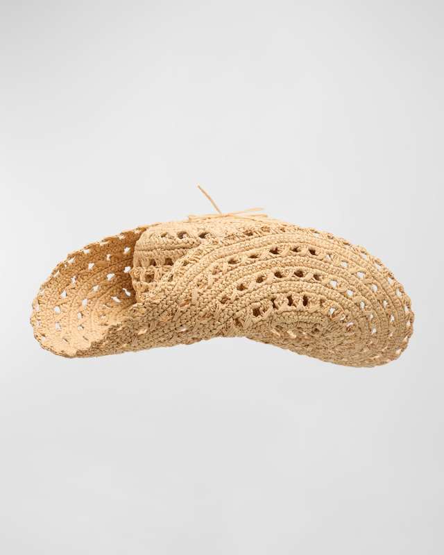 x High Summer Logo Raffia Sun Hat